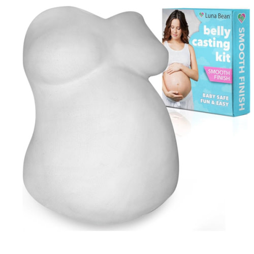 Luna Bean Deluxe Belly Casting Kit - Easy Pregnancy Belly Cast with Smooth Finish - Gifts for Expecting Mom, Pregnant Mom to Be, Mothers Day - Baby Nursery Decor Keepsake - Pregnancy Must Haves