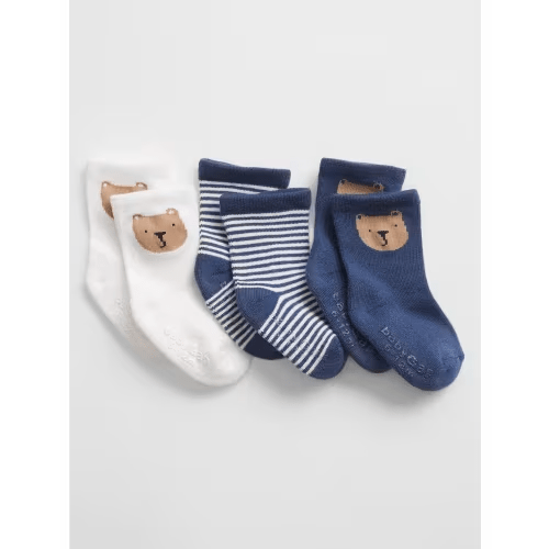 Baby Brannan Crew Socks (3-Pack) | Size 0-3M