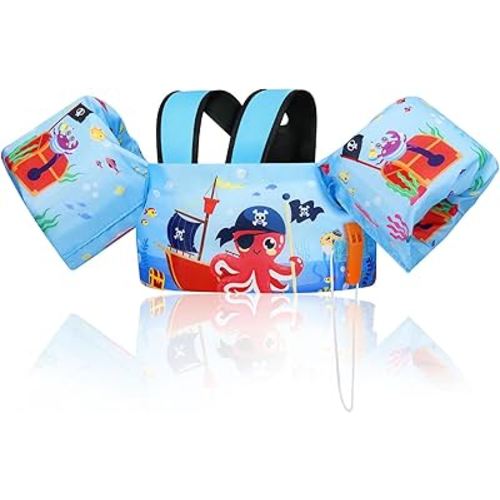 MoKo Swim Arm Band for Kids 20-30-50 lbs, Clearance Cute Cartoon Toddler Swim Vest, Swimming Water Wings Pool Floaties Sleeve for Children Learn to Swim