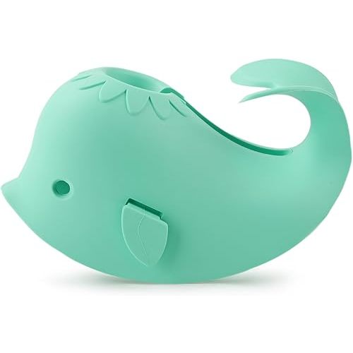 Bathtub Faucet Cover for Baby Bath Spout Cover, Kids Shower Head Protector Bathtub Spout Guard Toddlers Protection Accessories(Whale-Turquoise)