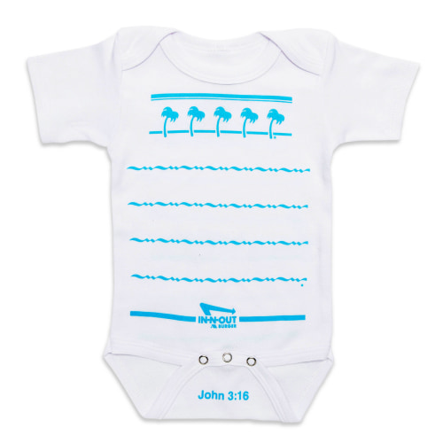 BLUE DRINK CUP ONESIE