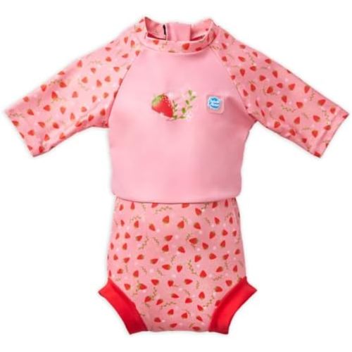 Splash About Happy Nappy Sunsuit, Swimsuit for Babies & Toddlers with Built-in Swim Diaper