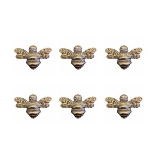 6 X Brass Bee Bumblebee Drawer Knob Drawer Handle Cabinet - Etsy
