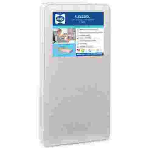 Sealy Flex Cool 2-Stage Baby Crib & Toddler Mattress, 204 Coil, Cotton Cover