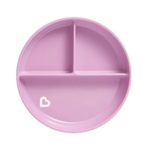 Munchkin Stay Put Divided Suction Toddler Plate - Blue