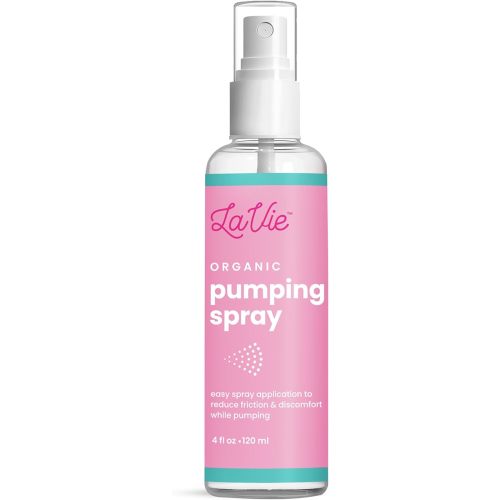 LaVie Organic Pumping Spray, breast pump essentials, breast pumping oil – 4oz Spray Bottle