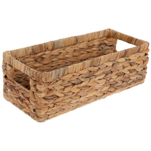 Slim Rectangle Water Hyacinth Basket