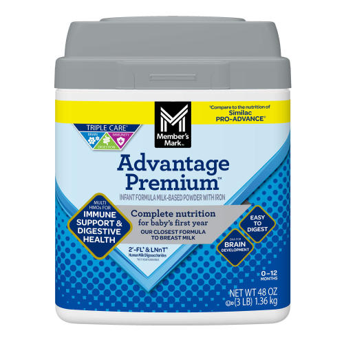 Member's Mark, Advantage Premium, Infant Formula, 48 oz. - Sam's Club