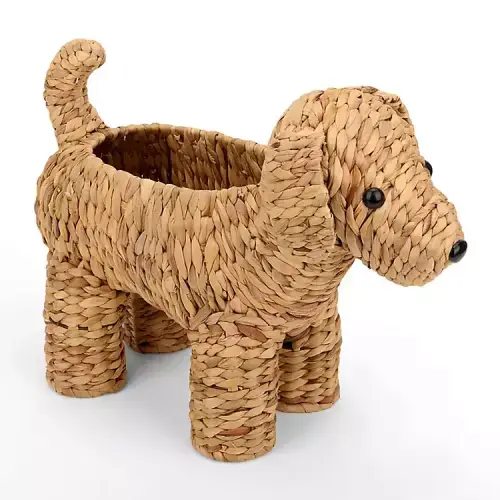 Doodle Woven Hyacinth Basket | Kirklands Home