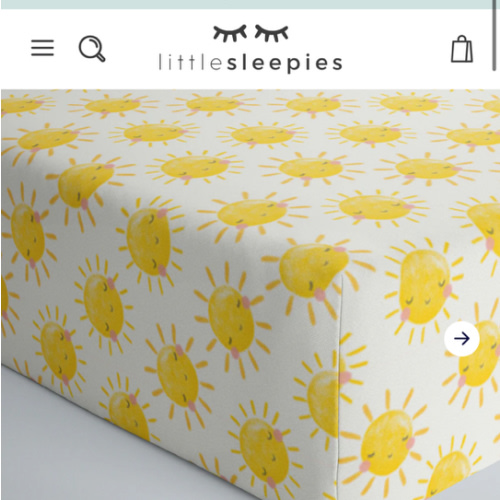 Sunshine Fitted Crib Sheet - Little Sleepies