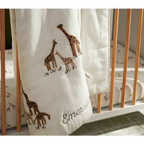 Goldie Giraffe Baby Quilt | Pottery Barn Kids