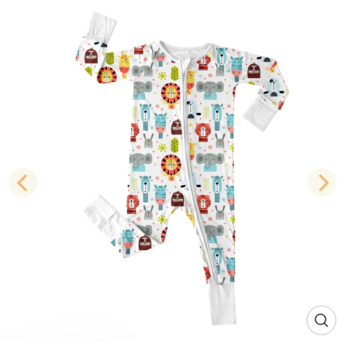 Scandi Style Animals Convertible Zippered Romper – Zumbamboo