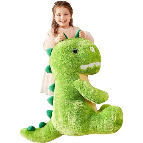 IKASA Large Dinosaur Stuffed Animal Plush Toy,Giant T-Rex Cute 23" Jumbo Soft Toys,Huge Big Size Fluffy Plushy Fat Plushie,Gifts for Kids