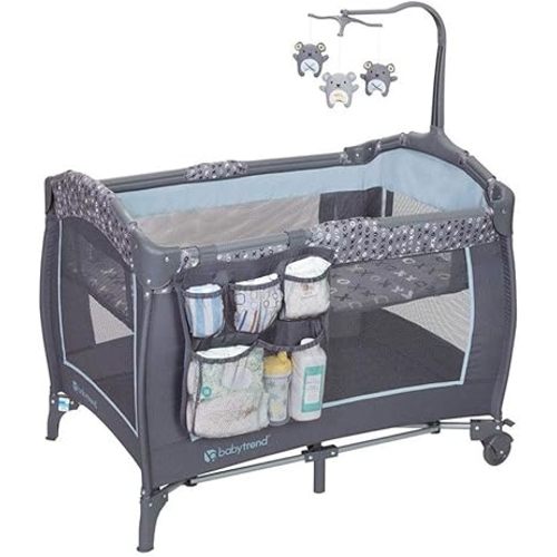 Baby Trend Trend-E Nursery Center® Playard, Starlight Blue