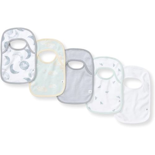 Burt's Bees Baby Organic Baby Bibs – 100% Cotton Newborn Infant Bibs for Baby Boys & Girls