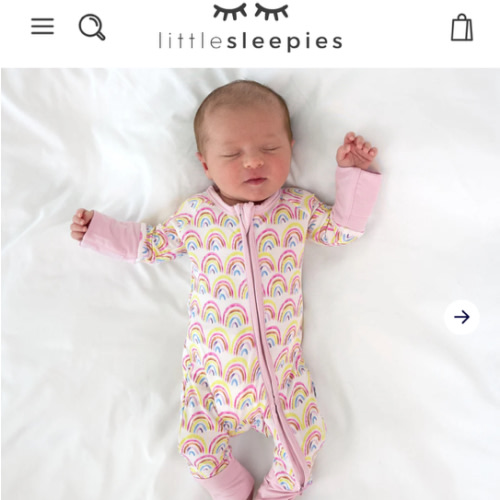 Pastel Rainbows Zippy - Little Sleepies