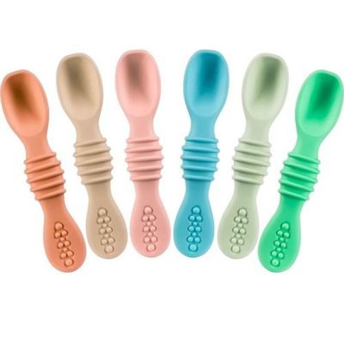 Sperric Baby Spoons Self Feeding Spoons 6+ Months, Infant Spoons First Stage, Baby Led Weaning Bpa Free Teething Spoons