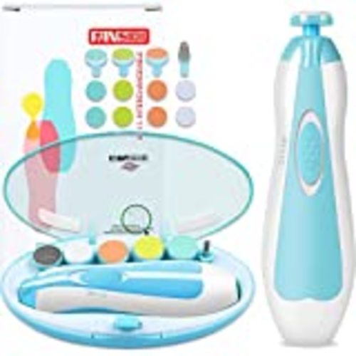 Amazon.com : haakaa Baby Nail Trimmer Electric Safe Baby Nail Clippers Baby Nail File Kit Manicure Set, Trim Polish Grooming kit for Newborn Toddler or Adults Toes Fingernails, 6 Grinding Heads and LED Light, Pink : Health & Household