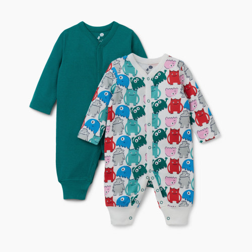 Small Story Romper (2 Pack) - Monster Mania, Newborn
