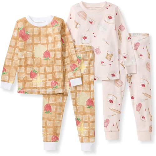 Burt's Bees Baby Girls' Pajamas, 2-Piece