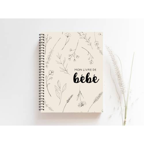 Livre de bébé, Cadeau de Naissance Bébé, Album bébé garçon, Décor Chambre de Bébé Unisexe, Cadeau de Shower Bébé, Décor Scandinave, M159