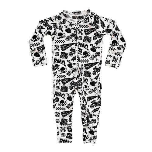 Bamboo Zippy Sleeper in Live Fast