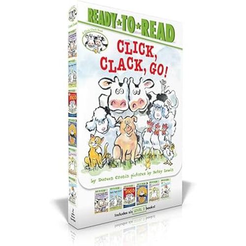 Click, Clack, Go! (Boxed Set): Click, Clack, Moo; Giggle, Giggle, Quack; Dooby Dooby Moo; Click, Clack, Boo!; Click, Clack, Peep!; Click, Clack, Surprise! (A Click Clack Book)
