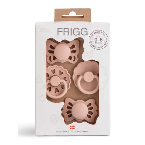 Baby's First Pacifier 4-Pack, Floral Heart Blush