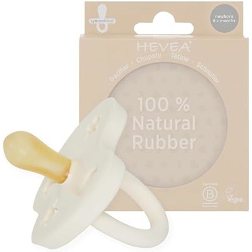 Natural Rubber Pacifier Symmetrical Newborn 0+ Months Single-Pack - Milky White