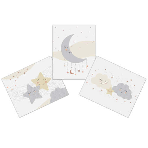 Goodnight Moon 3-Piece Unframed Nursery/Child Wall Art 11” X 14”
– Lambs & Ivy