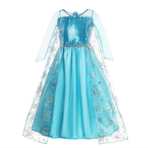 HAWEE Princess Dress Queen Costume Halloween Cosplay Dress up for Toddler Girls with Accessories