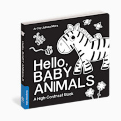 Hello, Baby Animals: A Black-and-White Board Book for Babies That Helps Visual Development (High-Contrast Books)