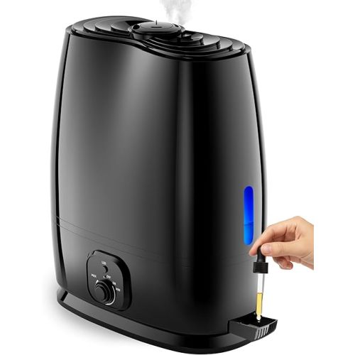 Everlasting Comfort 6L Humidifiers for Bedroom, Quiet 50HR Runtime No-Filter Supersized Cool Mist Humidifier Large Room for Whole House, Plants, Baby Nursery, Allergies, Dry Skin, Congestion, Indoor