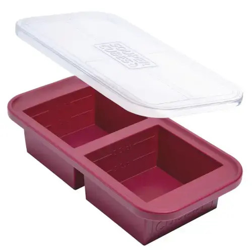 Souper Cubes Silicone Freezer Trays for Soup - Two Cup - Cranberry