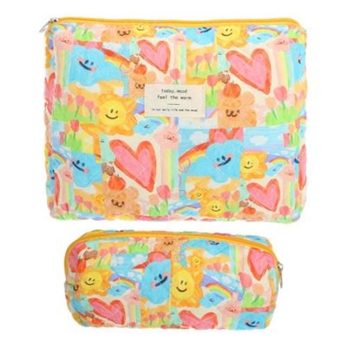 Organizers for Diaper Bag - Unique Bargains Durable Small Quilted Bag 2Pcs Multicolor
