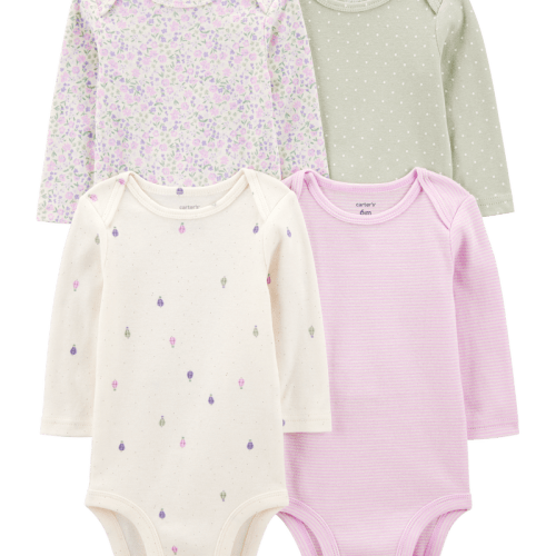 Multi Baby 4-Pack Original Long-Sleeve Bodysuits | Carter’s Oshkosh Canada