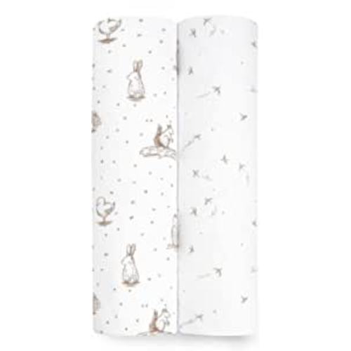 Amazon.com: aden + anais Silky Soft Swaddle Blanket, Boutique Muslin Blankets for Girls & Boys, Baby Receiving Swaddles, Ideal Newborn & Infant Swaddling Set, Perfect Shower Gifts, 2 Pack, Healing Nature : Baby