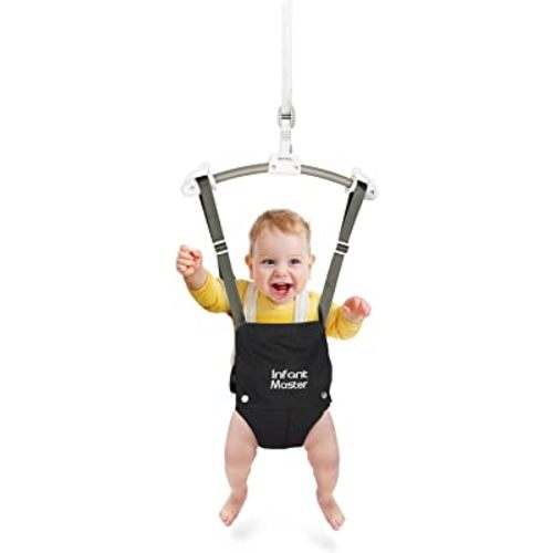 Infant Master Baby Doorway Jumpers, Sturdy Johnny Jumper Adjustable 10.8"-23.6" Strap, Soft Baby Johnny Bouncer w/Seat Bag, Protable Doorway Jumper and Boucer for Baby, Ideal Gift for Infant