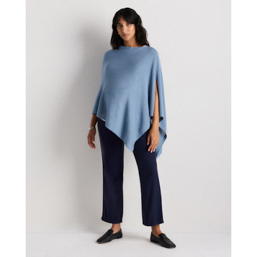 Lightweight Cotton Cashmere Nursing Shawl in Mountain Spring Blue