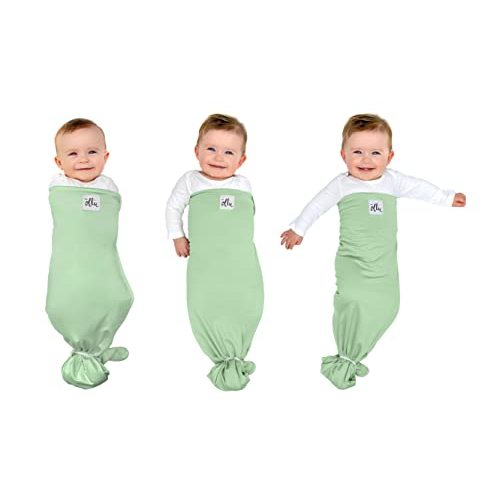 The Ollie Swaddle – Sleep Swaddle for Babies | Breathable, Moisture-Wicking Fabric to Prevent Overheating | Soft, Adjustable Fit | Ideal for Newborns & Infants (Meadow)