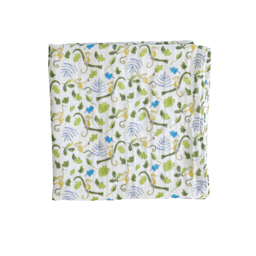 Happy Monkey Shawl Blanket | Over The Moon