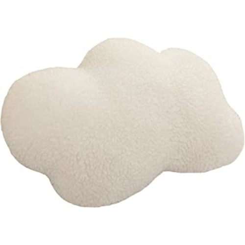 HXIYAN Cloud Shaped Pillow Super Soft Waist Cushion Cloud Rest Pillow Plush Cushion Reading pad Room Decoration (14.9in*22.4in, White)