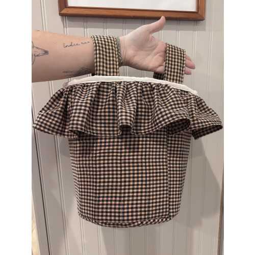 Stroller Bag, Brown Gingham