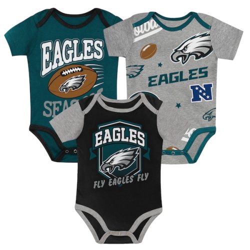 Infant Philadelphia Eagles  Outerstuff First Round Pick 3-Piece Bodysuit Set