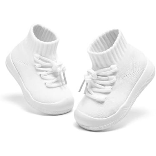 Baby Sock Shoes Girls Baby Walking Shoes Infant Sock Shoes Non Slip Toddler Slip on Tiny Feet Sneakers
