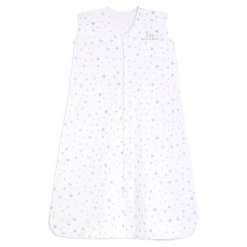 HALO Innovations SleepSack 100% Cotton Wearable Blanket - Neutral, Color: Twinkle Blue, Size: S