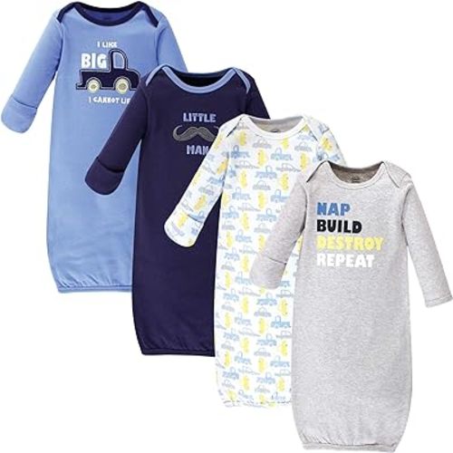 Luvable Friends Baby Girls' Cotton Gowns