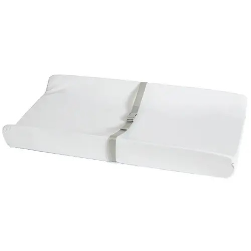 Munchkin Secure Grip Baby Diaper Changing Pad for Dresser, Waterproof and Wipeable, Contoured, Standard Size (16" x 31"), White