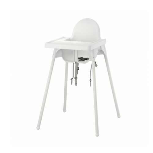 ANTILOP High Chair with Tray (White) | Ikea