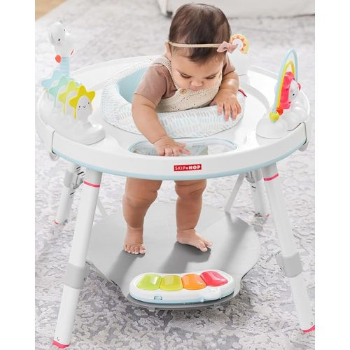 Skip Hop Baby Activity Center: Interactive Play Center with 3-Stage Grow-with-Me Functionality, 4mo+, Silver Lining Cloud